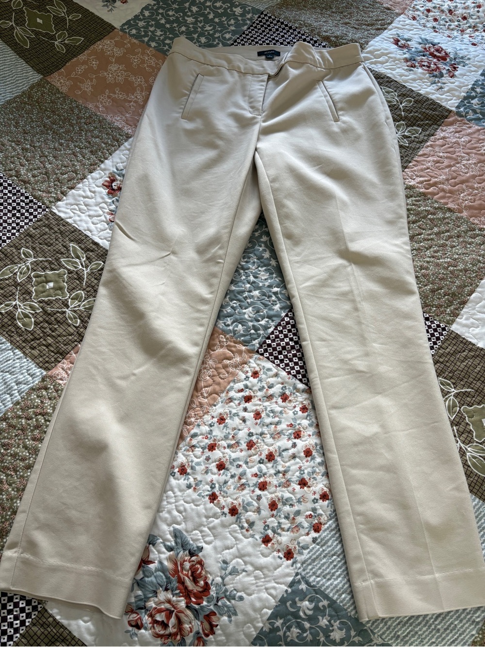 Alfani Cream Women's Trousers